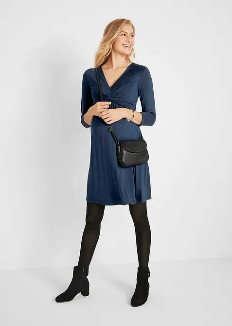 Zwangerschapsjurk/voedingsjurk van viscose-stretch, bonprix