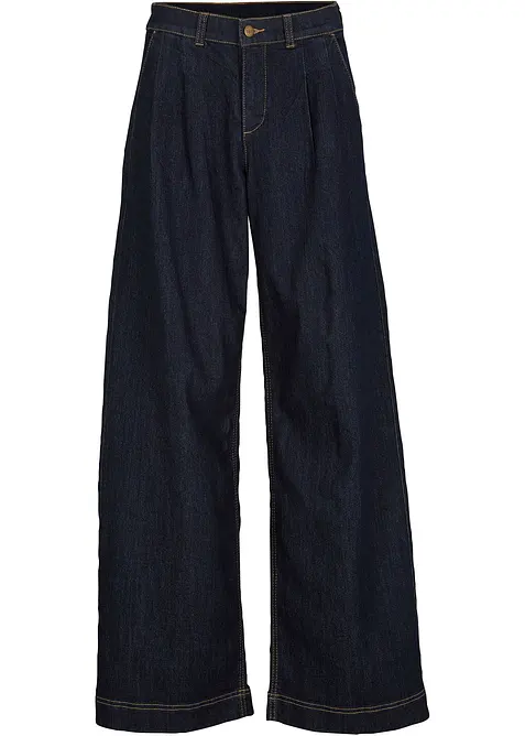 Wide leg jeans met comfortband, high waist, bonprix