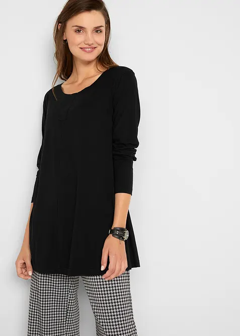Longsleeve van een katoen/viscose-mengsel, bonprix