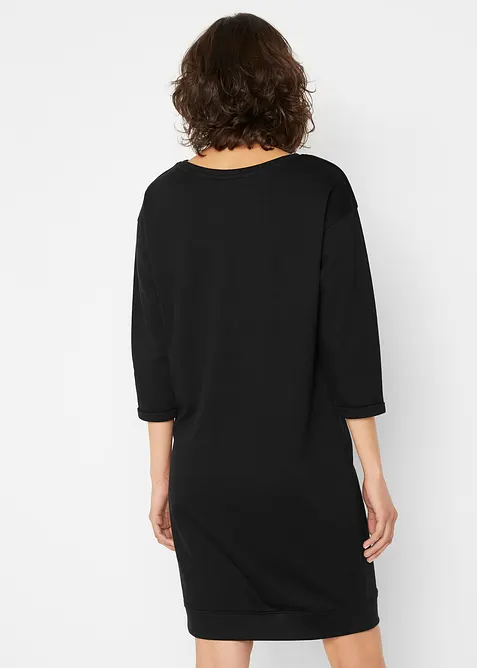 Sweatjurk, 3/4 mouwen, binnenkant zacht geruwd, bonprix