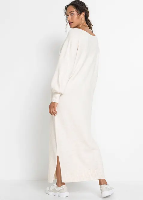 Gebreide oversized midi jurk, bonprix