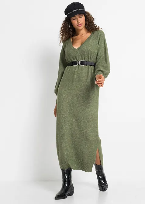 Gebreide oversized midi jurk, bonprix