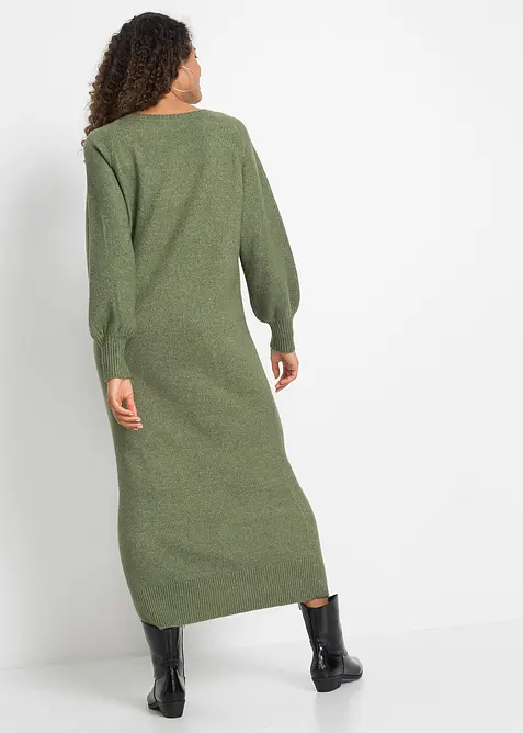 Gebreide oversized midi jurk, bonprix