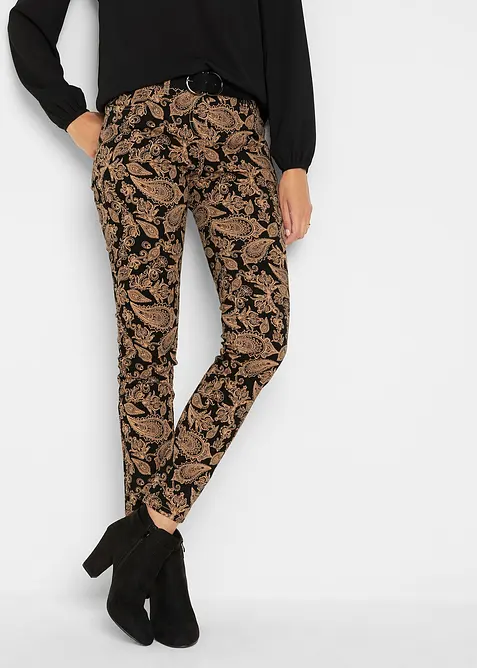 Stretch broek met print, bonprix