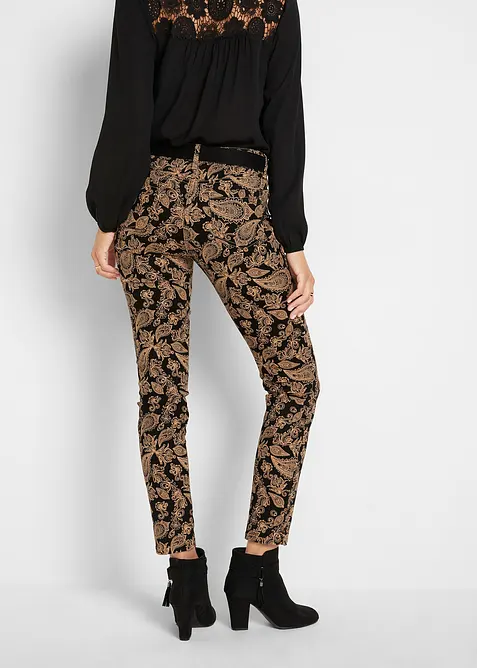 Stretch broek met print, bonprix