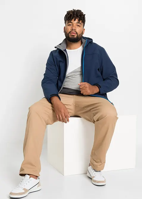 Softshell jas met capuchon, bonprix