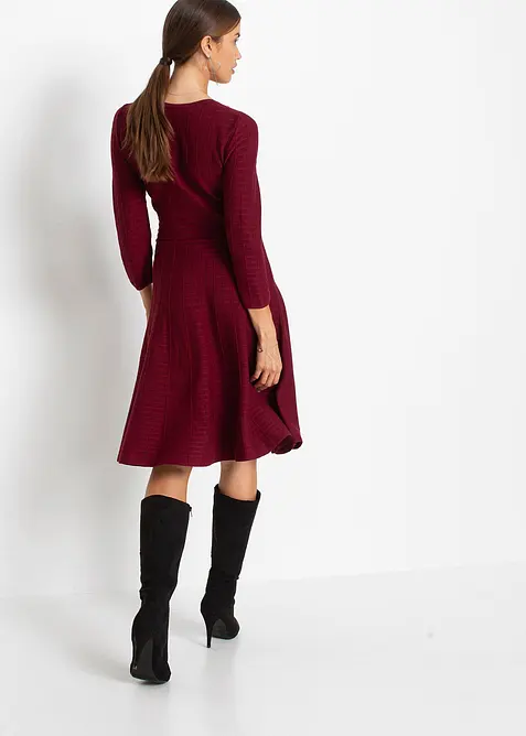 Gebreide jurk in een soepele viscosemix, bonprix