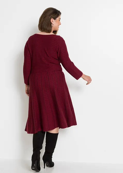 Gebreide jurk in een soepele viscosemix, bonprix