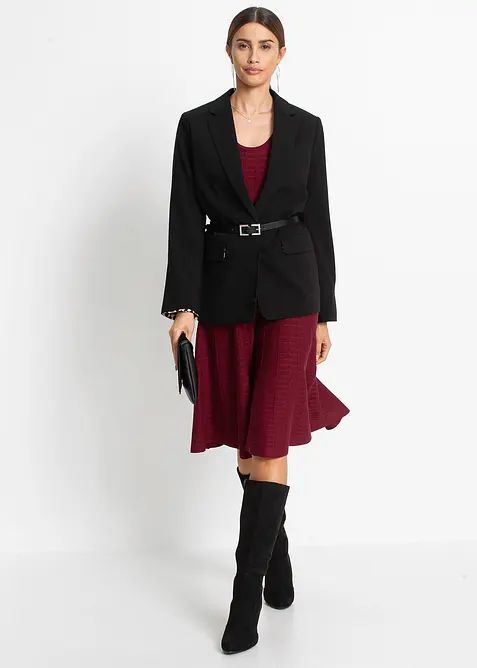 Gebreide jurk in een soepele viscosemix, bonprix