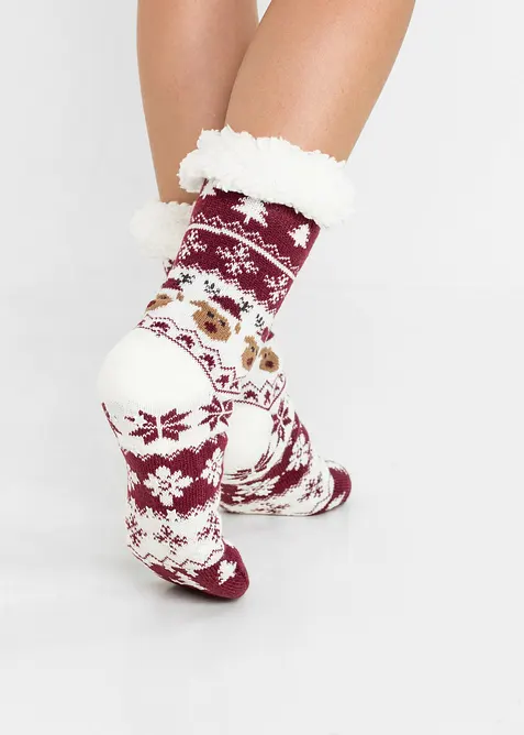 Huissokken met teddy voering, bonprix