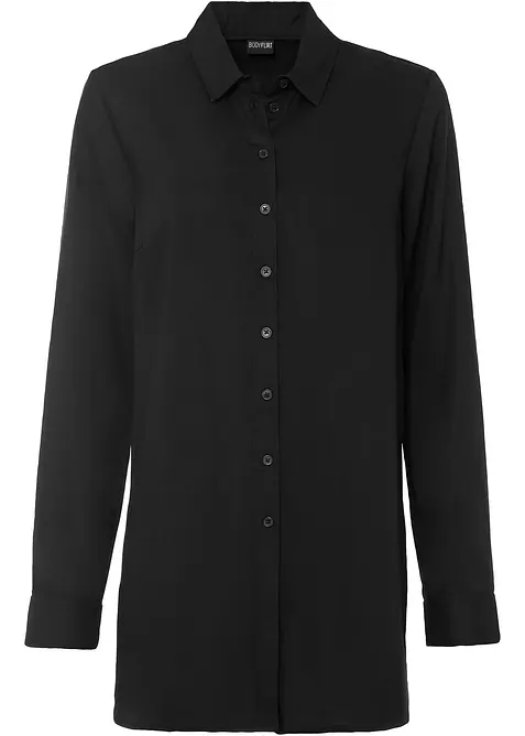 Lange overhemdblouse van viscose, bonprix