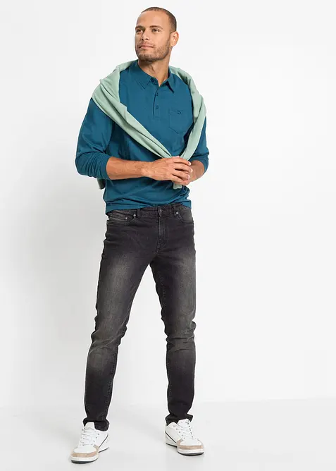 Poloshirt, lange mouw (set van 2), bonprix