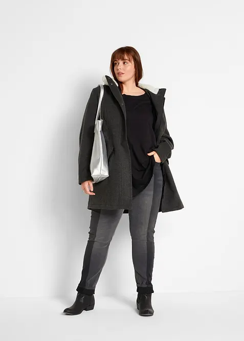 Longsleeve van een katoen/viscose-mengsel, bonprix