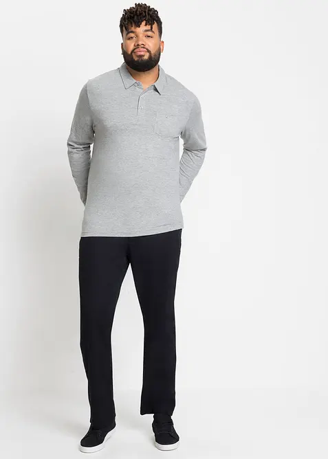 Poloshirt, lange mouw (set van 2), bonprix