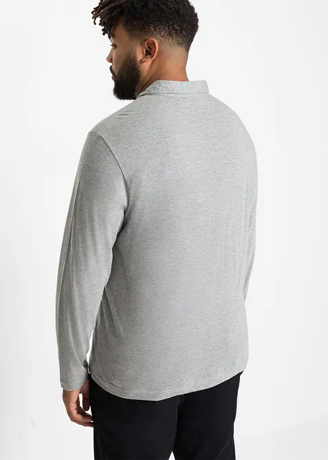 Poloshirt, lange mouw (set van 2), bonprix