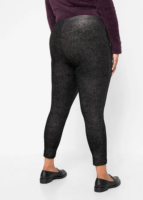 Glanzende legging van fluweel, bonprix