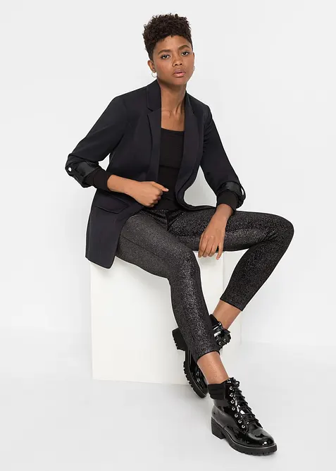 Glanzende legging van fluweel, bonprix