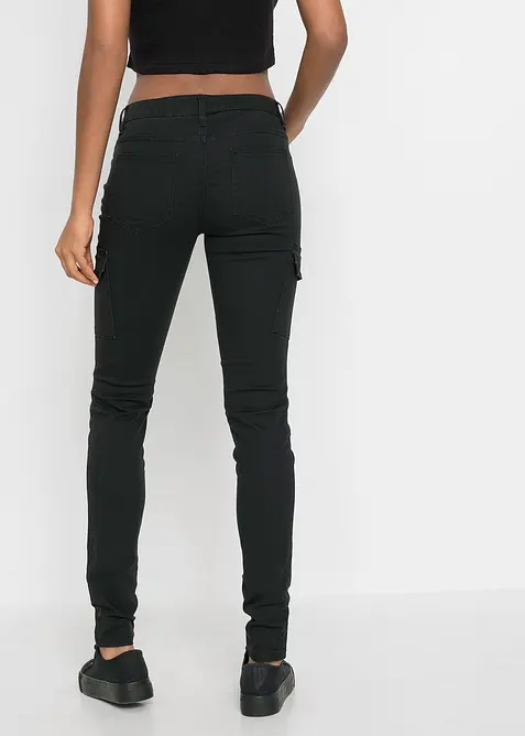 Cargo broek van elastisch katoenmix, bonprix
