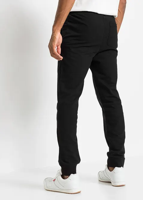 Joggingbroek van katoen met contrasterende details, bonprix