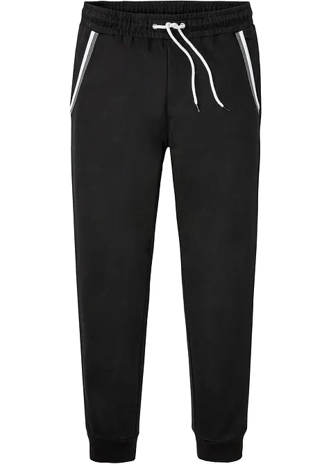 Joggingbroek van katoen met contrasterende details, bonprix