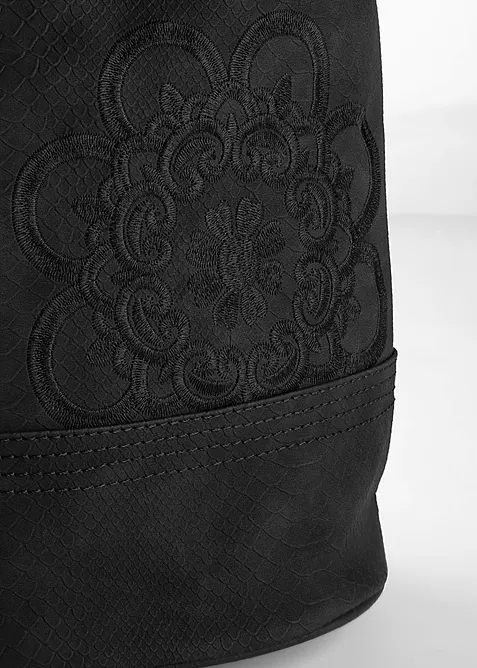 Handtas met borduursel, bonprix