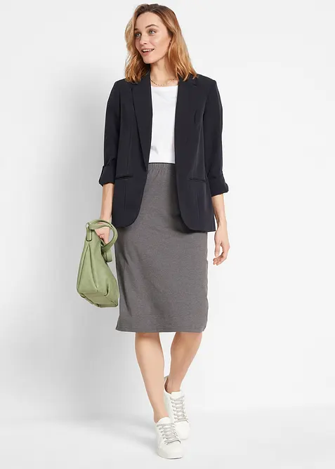 Stretch jersey rok (set van 2), bonprix