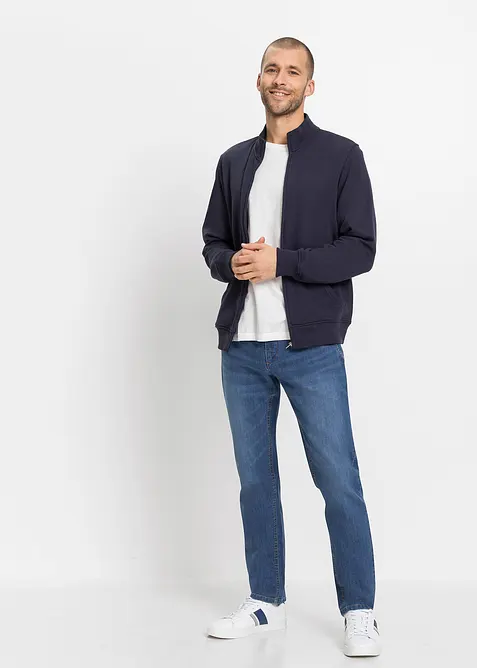 Regular fit stretch instapjeans, straight, bonprix