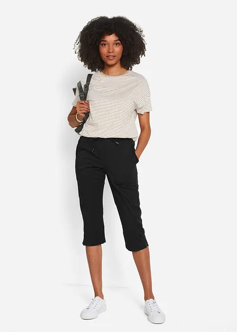 Capri met strikkoordjes, bonprix