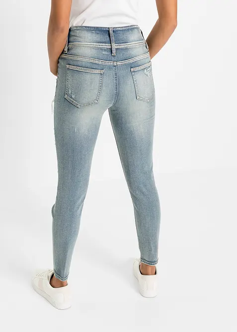 Skinny stretch jeans high waist, bonprix