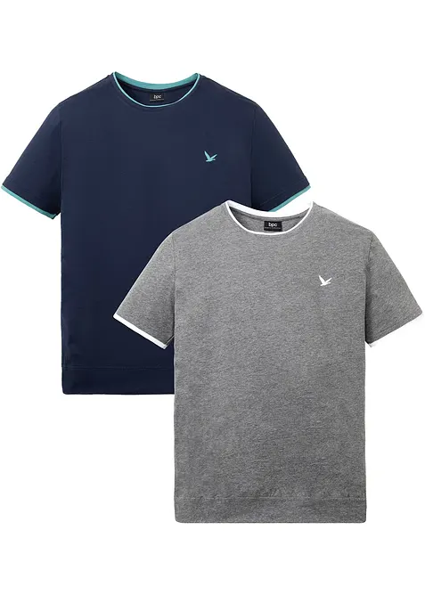 T-shirt (set van 2), bonprix
