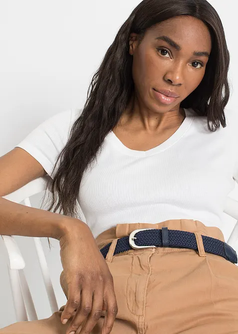 Stretchriem in gevlochten look, bonprix