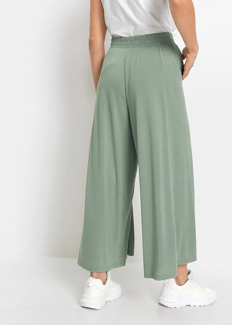 Jersey culotte met wijde pijpen, bonprix