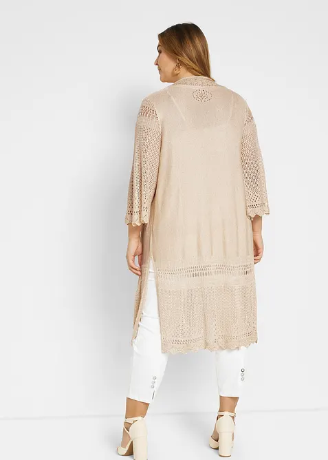 Lang vest van ajour, bonprix