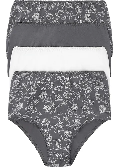 Tailleslip met aangenaam katoen (set van 4), bonprix
