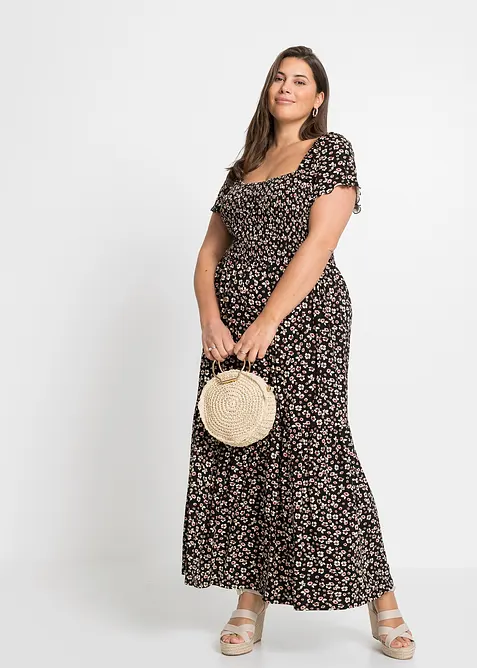 Maxi jurk van een viscosemix, bonprix