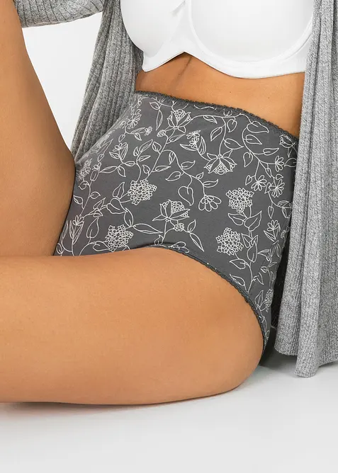 Tailleslip met aangenaam katoen (set van 4), bonprix