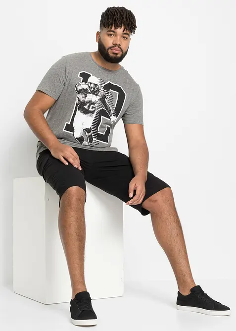 Sweat bermuda van katoen met cargozakken, bonprix