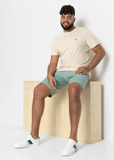 Henley shirt van biologisch katoen (set van 3), bonprix