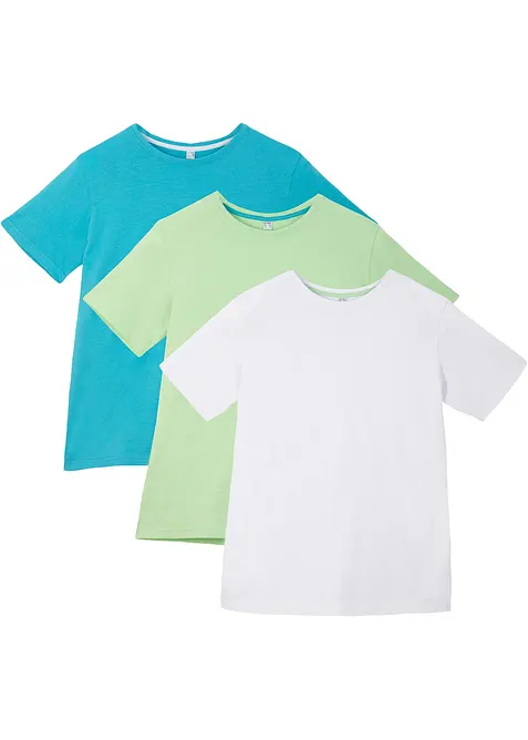 T-shirt van katoen (set van 3), bonprix