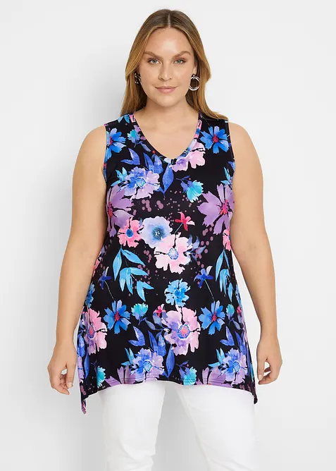 Longshirt met puntige onderrand, bonprix