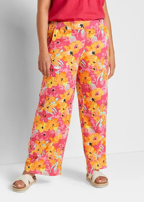 Jersey palazzo broek van een zachte viscosemix, bonprix