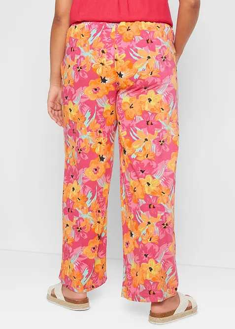 Jersey palazzo broek van een zachte viscosemix, bonprix