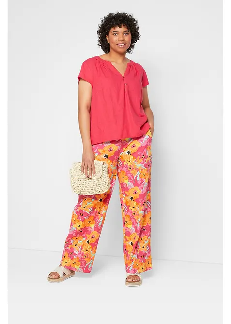 Jersey palazzo broek van een zachte viscosemix, bonprix