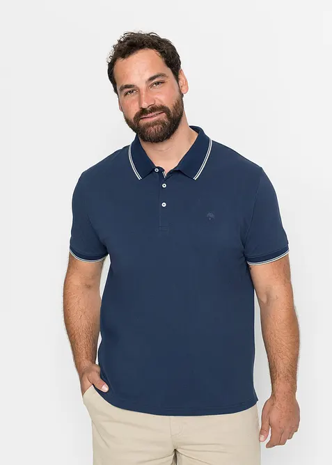 Pique poloshirt (set van 3), van katoen, bonprix