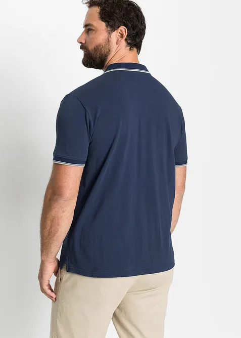Pique poloshirt (set van 3), van katoen, bonprix