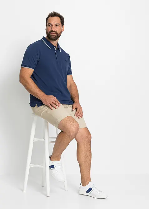 Pique poloshirt (set van 3), van katoen, bonprix