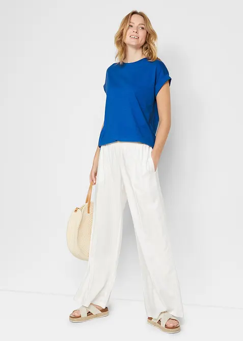 Longshirt van biologisch katoen (set van 2), bonprix