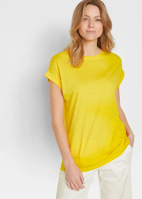 Longshirt van biologisch katoen (set van 2), bonprix