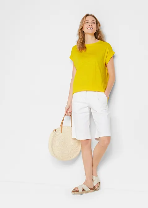 Longshirt van biologisch katoen (set van 2), bonprix