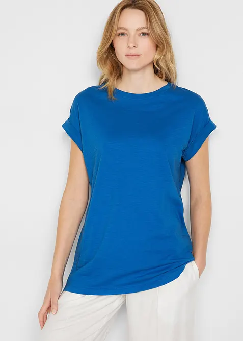 Longshirt van biologisch katoen (set van 2), bonprix